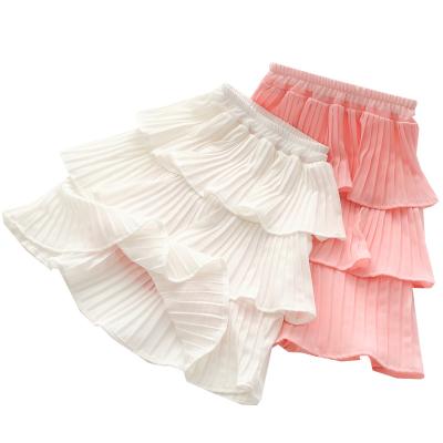 China Zhongda New Children's Summer Foreign Style Children's Chiffon Pleated Skirt Chiffon Pleated Skirt Girls' Autumn Breathable Skirt for sale