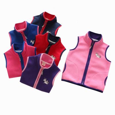 China Sustainable spring and autumn wear both sides of the new wear vest boys and girls baby children's double fleece children's vest for sale