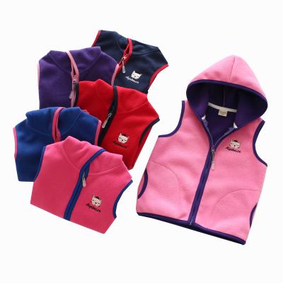 China Viable warm vests for boys and girls spring and autumn wear fashion foreign children's vest baby style vest double fleece for sale