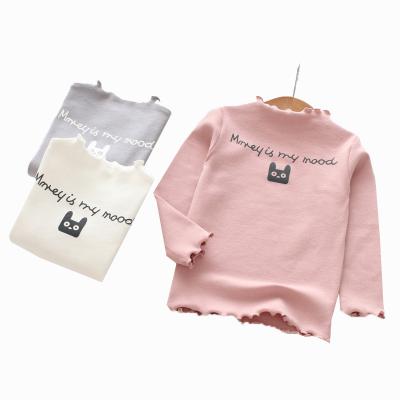 China Breathable Girls Cotton Baby Clothes Girls In Children's Underlayer Children's Spring And Autumn Children's Long Sleeve T-shirt for sale