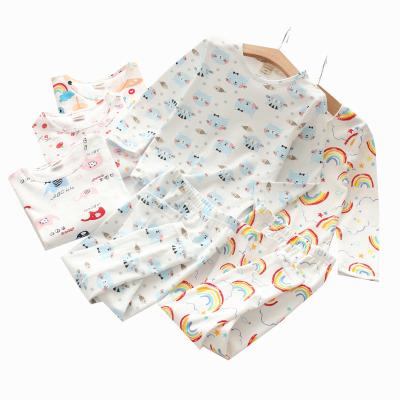 China Other girls summer spring and autumn clothes baby pure cotton pajamas baby air conditioning clothes children's thin underwear set for sale