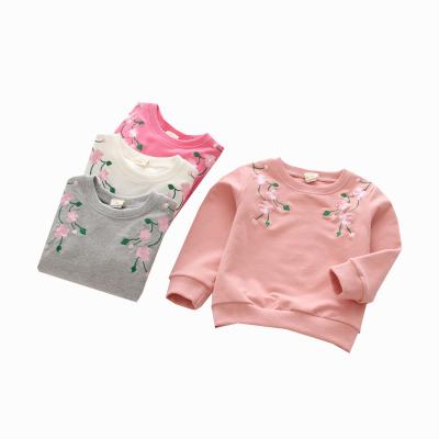 China 2023 spring and autumn new style children's breathable clothes long-sleeved pullover girls hoodie little autumn girl children for sale