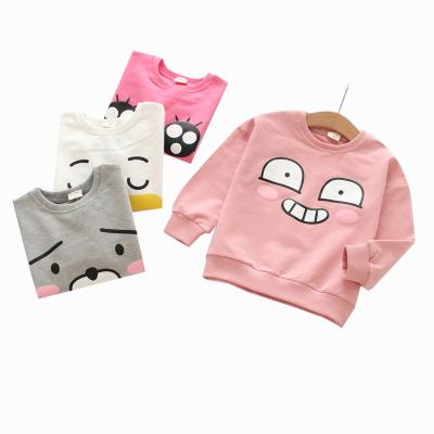 China Spring and autumn style children's breathable clothes long-sleeved pullover hoodie little girls autumn girls sweater for sale