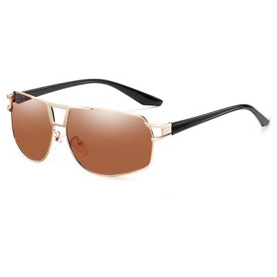 China Fashion Sunglasses Men Fashion Polarized Sunglass Metal Driving Shades UV Proof Outdoor Driving Sunglasses 2021 for sale