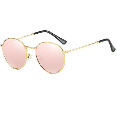 China Vintage Polarized Round Women Men's Vintage Polarized Retro Metal Frame Fashion Sunglasses Luxury Sunglasses Smart Sunglasses for sale