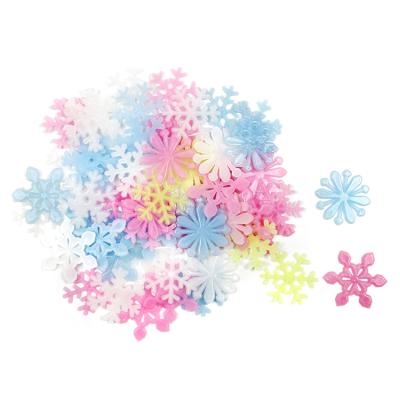 China Waterproof+Eco-friendly snowflake shape moq kid room decoration sticker low stars glow in dark for sale