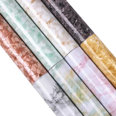 China High Quality Safe High End Fashion Renovatio Vinyl Sticker Wood Marble Sheet For Furniture for sale