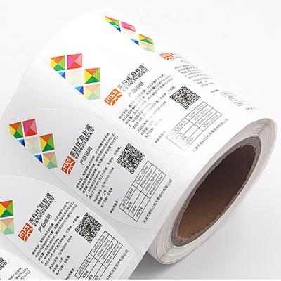 China Cheap Waterproof+Eco-friendly Custom Personalized PVC Adhesive Product Logo Printing Label Sticker for sale