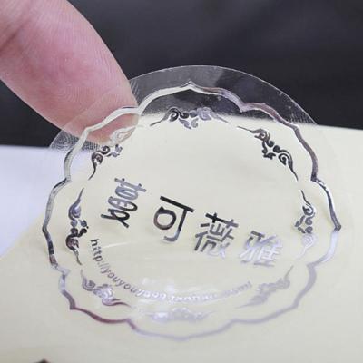 China Anti-Counterfeit PVC Ream Shipping Automatic Food Bottle Jars Transparent Label Sticker for sale