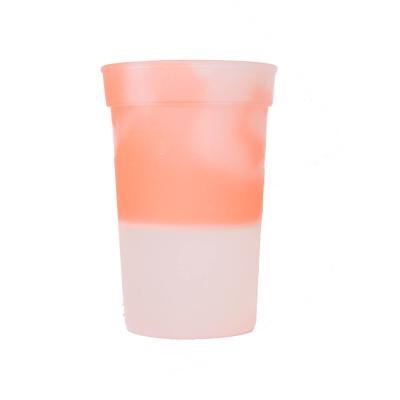 China Viable Reusable Magic Unbreakable Clear Cold Color Plastic Cup for sale