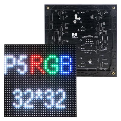 China P5 LED Screen Panel Module 160*160mm Indoor Full Color Scan 32*32pixels 1/8 SMD3528 RGB P5 LED Display Panel Module for sale