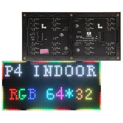 China P4 LED Screen Panel Module 256*128mm Indoor Full Color Scan 64*32pixels 1/16 SMD2121 RGB P4 LED Display Panel Module for sale