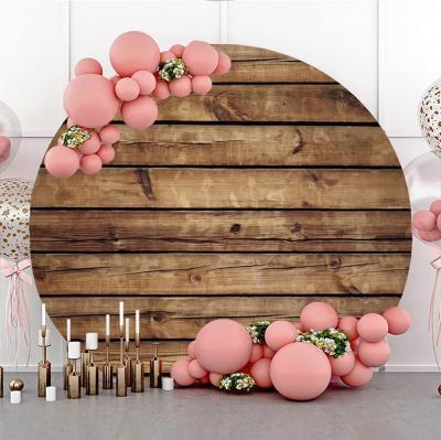 China Advertising round backdrop background for birthday baby shower gender reveal party banner wedding shower bridal grad prom photo prop for sale