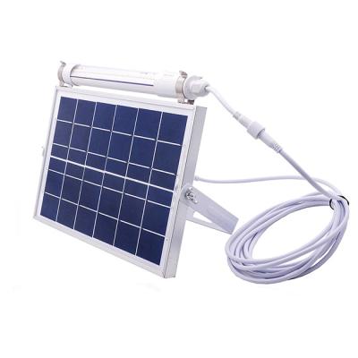 China Theme Park High Brightness Double End Open Solar Power Evacuated Indoor Tube Lights With Panel for sale