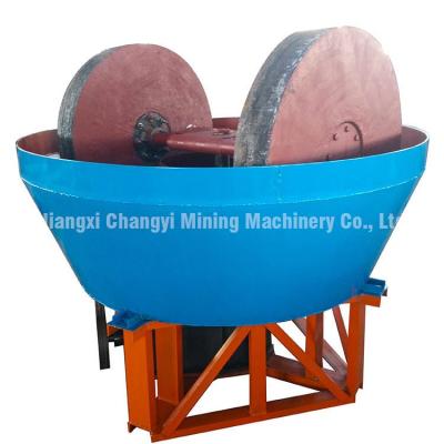 China Gold Ore Pan Mill Factory Price Gold Grinding Machine For Sale In Wet China for sale