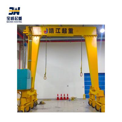 China Gantry crane rail and tire container gantry crane/hydraulic 20ton gantry crane supplier in china for sale