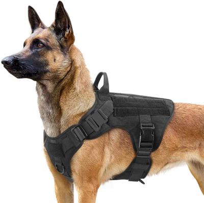 China rabbitgoo Personalized Tactical Dog Harness for Medium Large Dogs, Military Dog Harness with Handle Training Hunting Walking for sale