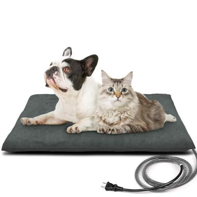 China PETNF Waterproof Outdoor Heated Pet Bed with Waterproof Cover, Pet Heating Pads for Dog, Soft Electric Covering Automatic Temperature Control for sale