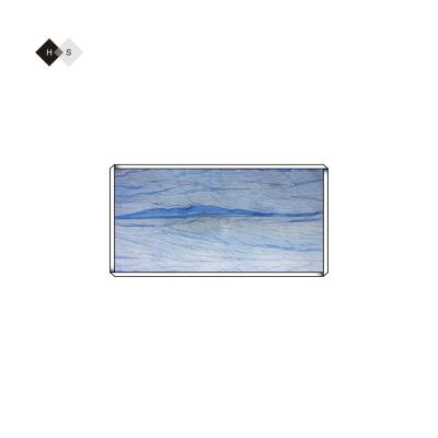 China Modern Huashow Natural Azul Blue Marble Marmo Stone Slabs smart kitchen sink outdoor tiles Villa pool cladding for sale