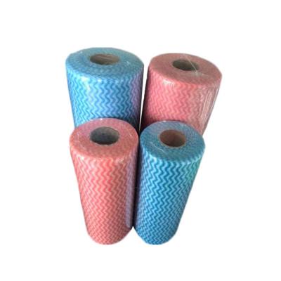 China Anti-Pull Polyester Nonwoven Viscous Fabric Customized Simple Household Cleaning for sale