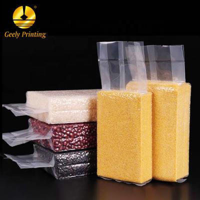 China PA/PE Organ 10kg 5kg 1kg Organ Rice Pouch Food Vacuum Moisture Proof Custom Printing Plastic Bag for sale