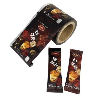 China Custom Printing Plastic Moistureproof Plastic Foil Compound Roll Packaging Bag Aluminum Foil Roll Film for sale