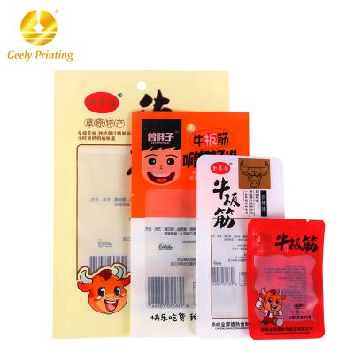 China Geely Factory Moisture Proof Custom Printed High Temperature Plastic Vacuum Bag Food Packaging Vacuum Sealer Bags for sale