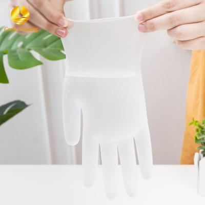 China Geely Disposable PVC Gloves Clear PVC Plastic Gloves Clear Food Grade Transparent Soft Clear Disposable Gloves for sale