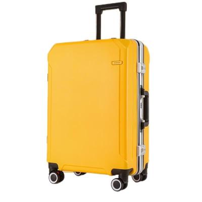 China High quality hot sale aluminum trolley case ABS+PC suitcase customized luggage with USB port for sale