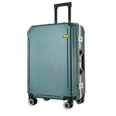 China High quality hot sale aluminum trolley case ABS+PC suitcase customized luggage with USB port for sale