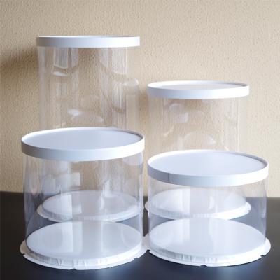 China Factory Wholesale Disposable Clear Round Cake Box 8