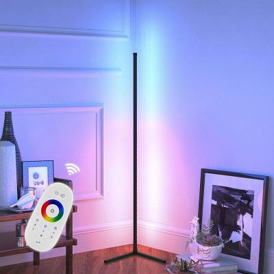 China Post Modern Home Decor Smart Corner Floor Standing Standard Decorative Lamp Holder Modern Floor LED RGB Indoor Lighting Floor Lamp for sale