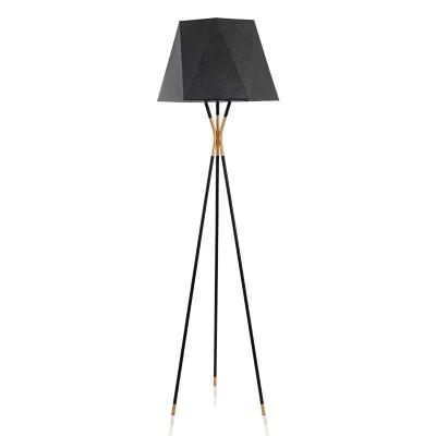 China Luxury modern post modern black / white metal fabric shadelamp large floor lamp for adding atmosphere to living room for sale