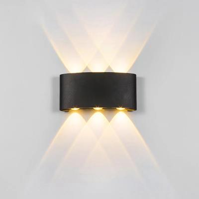 China Modern Led Wall Light Indoor Aluminum Decoration Indoor Lighting Through The Wall Waterproof Light Outdoor Garden Wall Lamp for sale