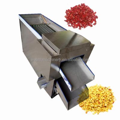 China Hotels Chilli Seed Separator Pepper Seed Remover Machine Pepper Cutting Machine for sale