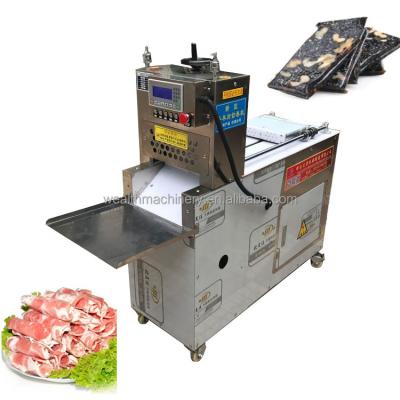 China Hotels Frozen Meat Slicing Machine Mutton Rolls Meat Slicer Beef Roll Cutting Machine for sale