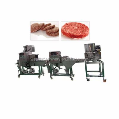 China Fully Automatic Hamburger Patty Forming Machine Hot Sale Food Hamburger Patty Making Machine Meat Pie Product Line for sale