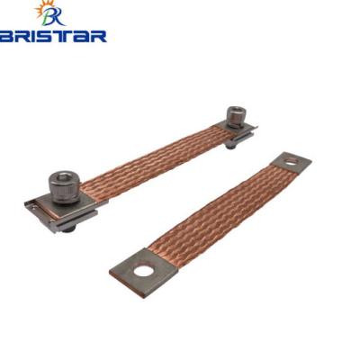 China Solar Panel Installation BRISTAR solar ground PVC copper braid bonding jumper accessories for sale