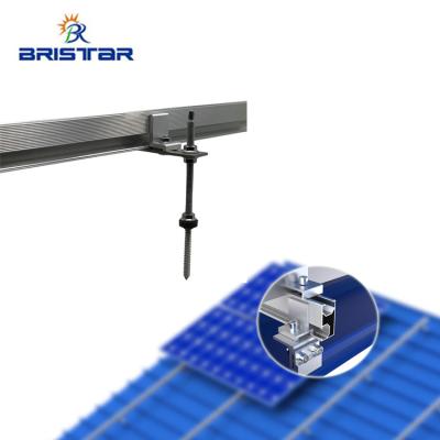 China Solar PV Panel BRISTAR PV 4.2 meter roof  ground aluminum rail panel free fixing bracket rails solar structure for sale