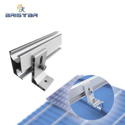 China Solar Mounting System BRISTAR Brackets PV Modules Aluminium Solar Panel Mounting Structure Solar Rail for sale