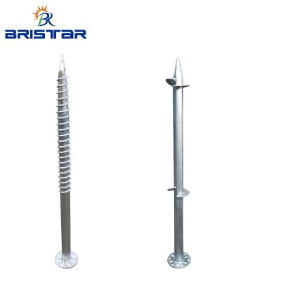 China Solar Panel Installation BRISTAR customized solar galvanized ground panel tent installation screw photovoltaic grounding anchor for sale