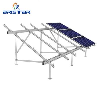 China Solar Panel Mounting System BRISTAR OEM Ground Solar Panel Mount Bracket Aluminium PV Mounting Structure Rack System for sale