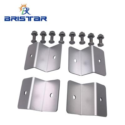 China Easy Install BRISTAR Metal Solar Panel Z Aluminium PV Brackets RV Solar Mounting System for sale