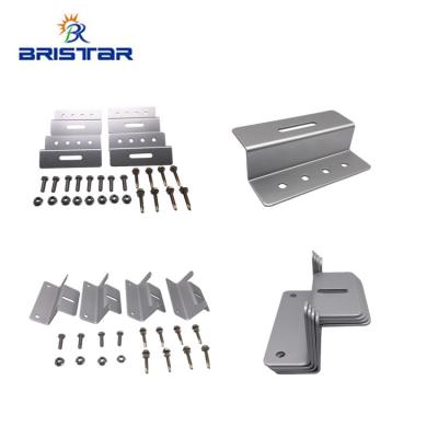 China RV BRISTAR  PV portable RV solar panel Z brackets aluminum mounting kits flexible mounting kits for sale