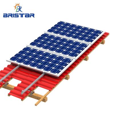 China Solar Panel Mounting System BRISTAR Concrete Tile Roof Solar Panel Mounting Systems PV Support Structure Roof Hook for sale