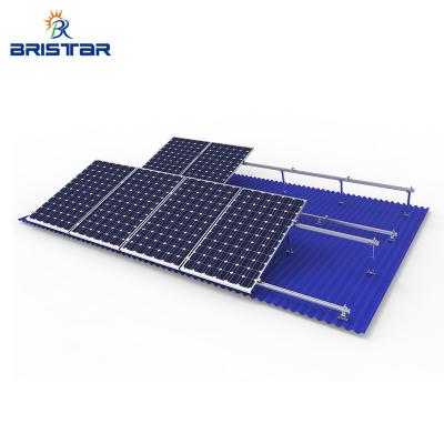 China Pv Mounting System BRISTAR Foldable Solar Panel Mounting Flat/tin Roof Adjustable Front Leg PV Bracket Rear Leg Rack for sale