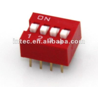 China F0340 2.54mm 4 postitions 8 pin mini dip switch DS series F0340 for sale