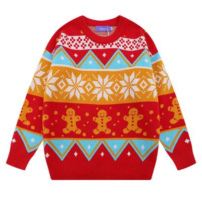 China New Style Anti-Wrinkle Adult Unisex Multi Color Jacquard Pattern Ugly Christmas Sweater for sale