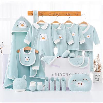 China China Manufacturer Antibacterial 100% Cotton Newborn Gift Box Clothes 22pcs Infant Baby Clothing Set For 0-12 Months for sale