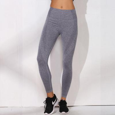 China Sale High Waist Long High Resilience Pants Fitness Antibacterial Hot Casual Pants Women Seamless Legging For Yoga for sale